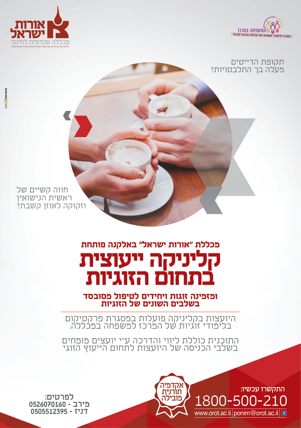 קליניקה ייעוצית בתחום הזוגיות 